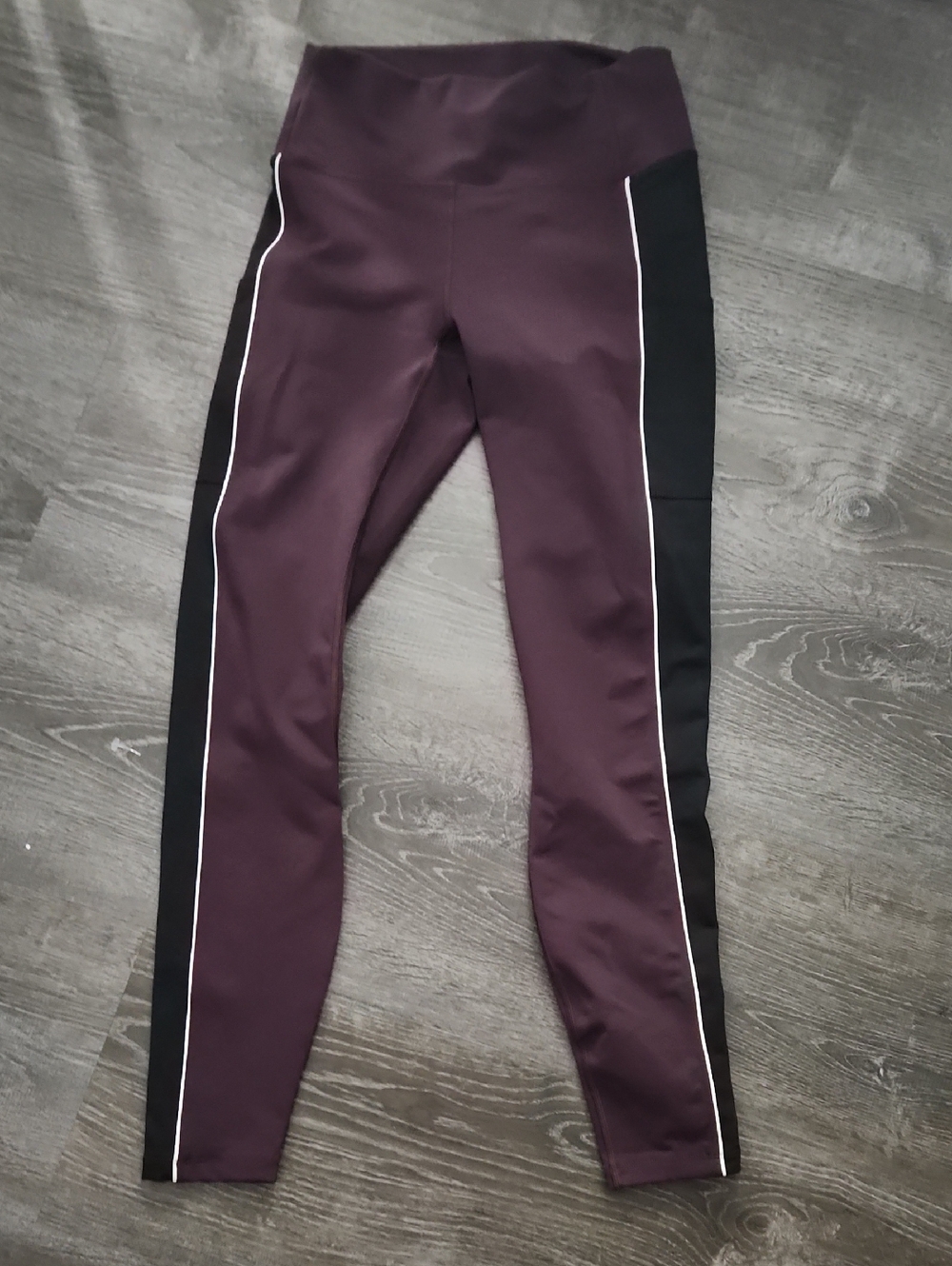 Fabletics PowerHold High-Rise Leggings in Deep Plum